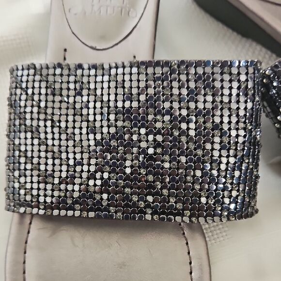 Elegant Silver Slide Sandals - Picture 13 of 16